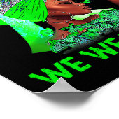 Gezondheidsproblemen We Draag Green Mental Health  Poster (Hoek)