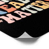 Gezondheidsproblemen zijn vriendelijk groovy retro poster (Hoek)