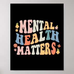 Gezondheidsproblemen zijn vriendelijk groovy retro poster