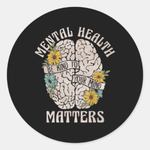 Gezondheidsproblemen zijn vriendelijk voor je ment ronde sticker