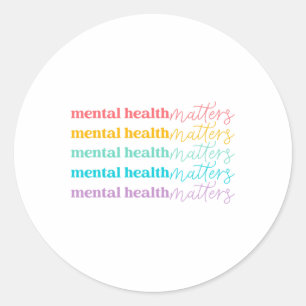 Gezondheidsproblemen zijn vriendelijk zelf zorg me ronde sticker