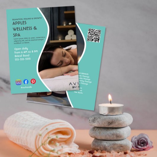 gezondheidsresort poster flyer wellnesscentrum spo
