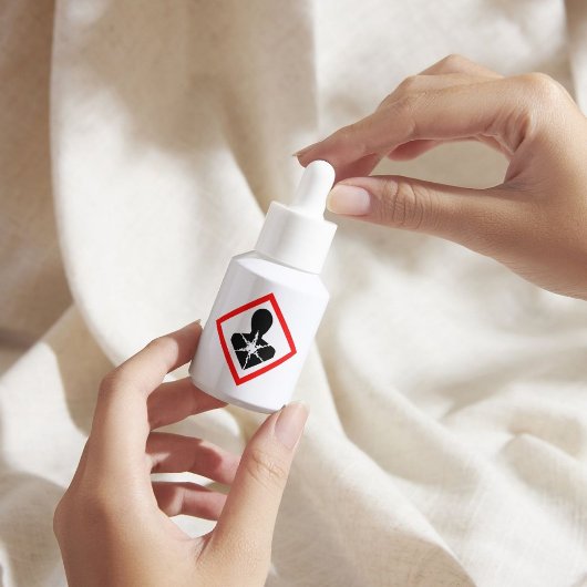 Gezondheidsrisico op lange termijn COSHH Sticker