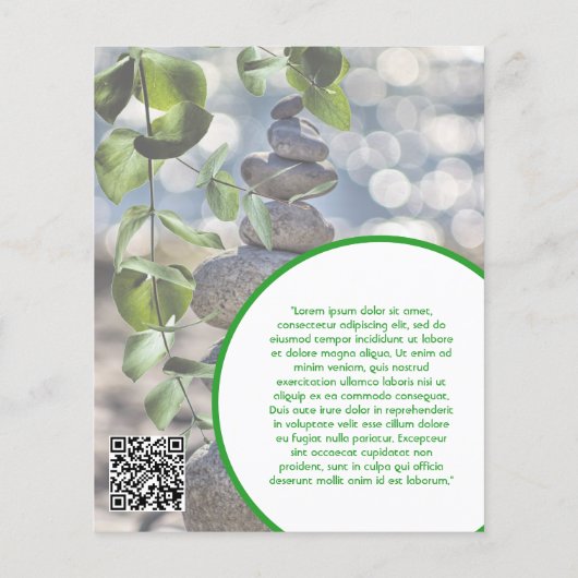 gezondheidsspa poster flyer wellness center fitnes (Achterkant)