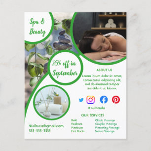gezondheidsspa poster flyer wellness center fitnes