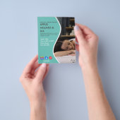 gezondheidsspa poster flyer wellness center fitnes (Hand)