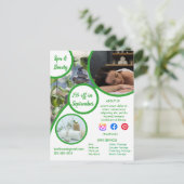 gezondheidsspa poster flyer wellness center fitnes briefkaart (Staand voorkant)