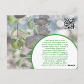 gezondheidsspa poster flyer wellness center fitnes briefkaart (Achterkant)