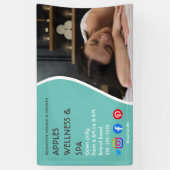 gezondheidsspa poster flyer wellness center fitnes spandoek (Verticaal)