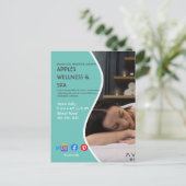 gezondheidsspa poster flyer wellnesscenter fitta briefkaart (Staand voorkant)