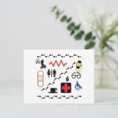 Gezondheidssymbolen Briefkaart (Staand voorkant)