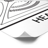 Gezondheidssymbool Poster (Hoek)