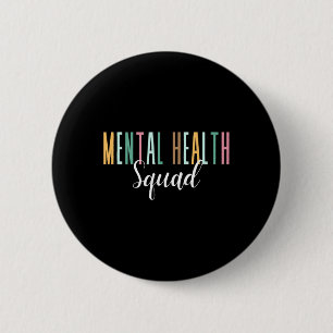 Gezondheidsteam mentale gezondheidsvoorlichting ronde button 5,7 cm