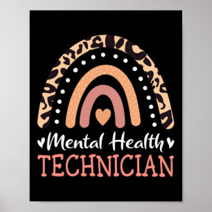 Gezondheidstechnicus Luipaard Regenboog  Poster