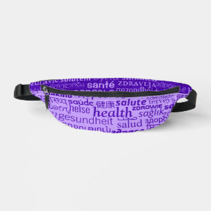 Gezondheidstekst Meertalig Fanny Pack Kies Kleuren Heuptasje