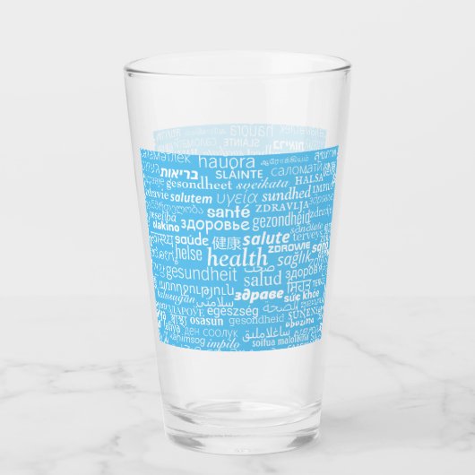 Gezondheidstekst Meertalig Glas - Kies kleuren (Voorkant)