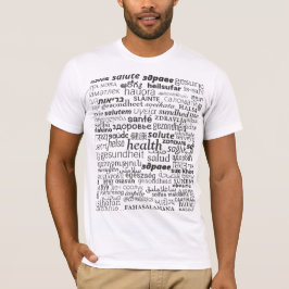 Gezondheidstekst Meertalig T-shirt Kies kleuren
