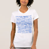 Gezondheidstekst T-Shirt Multi Language - Uw kleur (Voorkant)