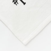 Gezondheidstherapeut Black Afro Messy Bun Afrikaan Fleece Deken (Hoek)