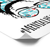 Gezondheidstherapeut Black Afro Messy Bun Afrikaan Poster (Hoek)