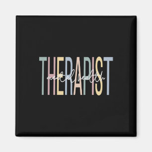 Gezondheidstherapeut Boho Mental Health Therapy Magneet