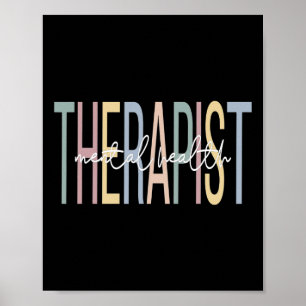 Gezondheidstherapeut Boho Mental Health Therapy Poster