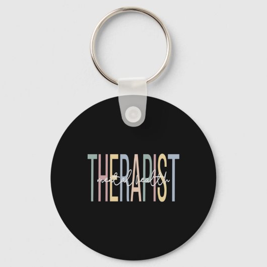 Gezondheidstherapeut Boho Mental Health Therapy Sleutelhanger (Voorkant)