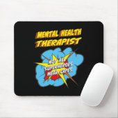 Gezondheidstherapeut Fun Superhero Job Muismat (Met muis)