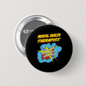 Gezondheidstherapeut Fun Superhero Job Ronde Button 5,7 Cm (Voorkant /achterkant)