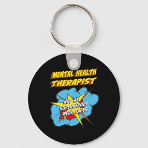 Gezondheidstherapeut Fun Superhero Job Sleutelhanger