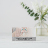 Gezondheidstherapie | Massage Spa Visitekaartje (Staand voorkant)