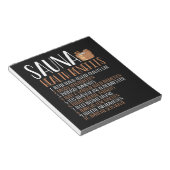 Gezondheidsuitkeringen in Sauna Notitieblok (Schuin)