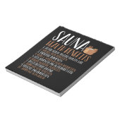 Gezondheidsuitkeringen in Sauna Notitieblok (Linkerzijde)