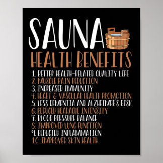 Gezondheidsuitkeringen in Sauna Poster