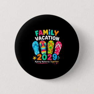 Gezondheidsvakantie 2029 zomer strand gezinsuitsta ronde button 5,7 cm