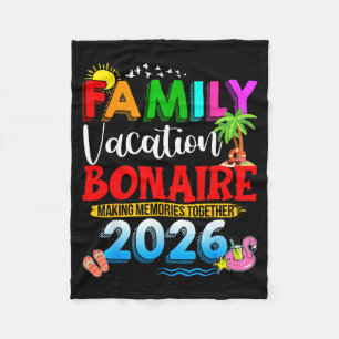 Gezondheidsvakantie Bonaire 2026 bij elkaar passen Fleece Deken