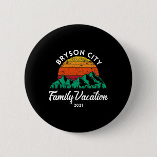 Gezondheidsvakantie voor het hele gezin in de berg ronde button 5,7 cm