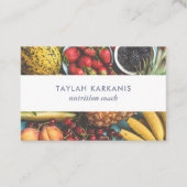 Gezondheidsveld, vers kleurrijk fruit visitekaartje (Voorkant)