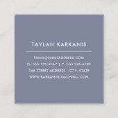 Gezondheidsveld Verse kleurrijke vruchtendrukplein Vierkante Visitekaartje (Achterkant)