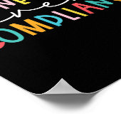 Gezondheidsverbinding over naleving Autisme Bewust Poster (Hoek)