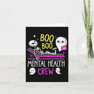 Gezondheidsverpleegster Psych Boo Crew Verpleegste Kaart