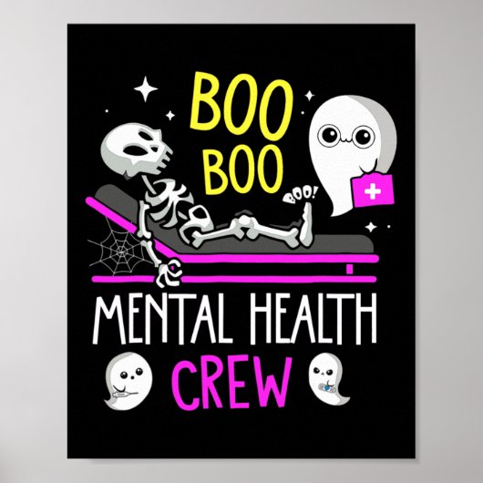 Gezondheidsverpleegster Psych Boo Crew Verpleegste Poster (Voorkant)