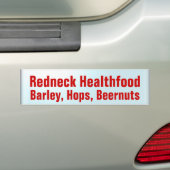 Gezondheidsvoeding Bumpersticker (Op auto)