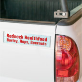 Gezondheidsvoeding Bumpersticker (Op Truck)