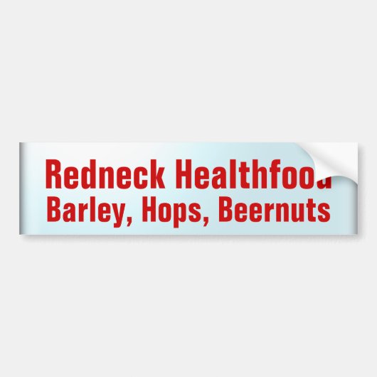 Gezondheidsvoeding Bumpersticker (Voorkant)