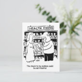 Gezondheidsvoeding kan schadelijk zijn voor de gez briefkaart (Staand voorkant)