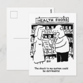 Gezondheidsvoeding kan schadelijk zijn voor de gez briefkaart (Voorkant / Achterkant)