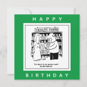 Gezondheidsvoedsel kan schokdemper worden voor de  kaart (Voorkant)