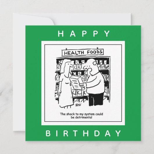 Gezondheidsvoedsel kan schokdemper worden voor de  kaart (Voorkant)