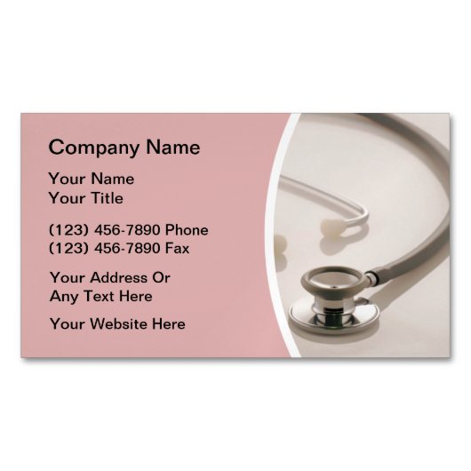 Gezondheidswerker voor vrouwen magnetisch visitekaartje (Voorkant)